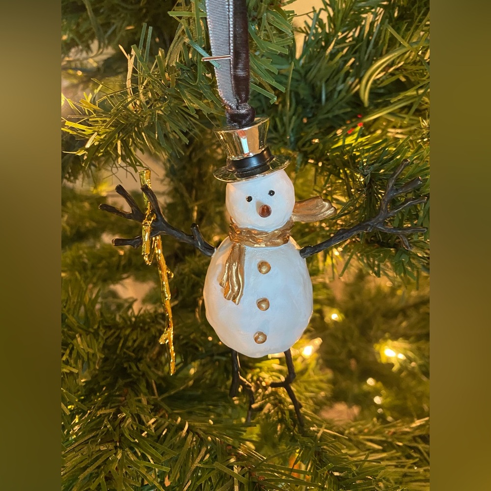 NEW Michael Aram Snowman Ornament